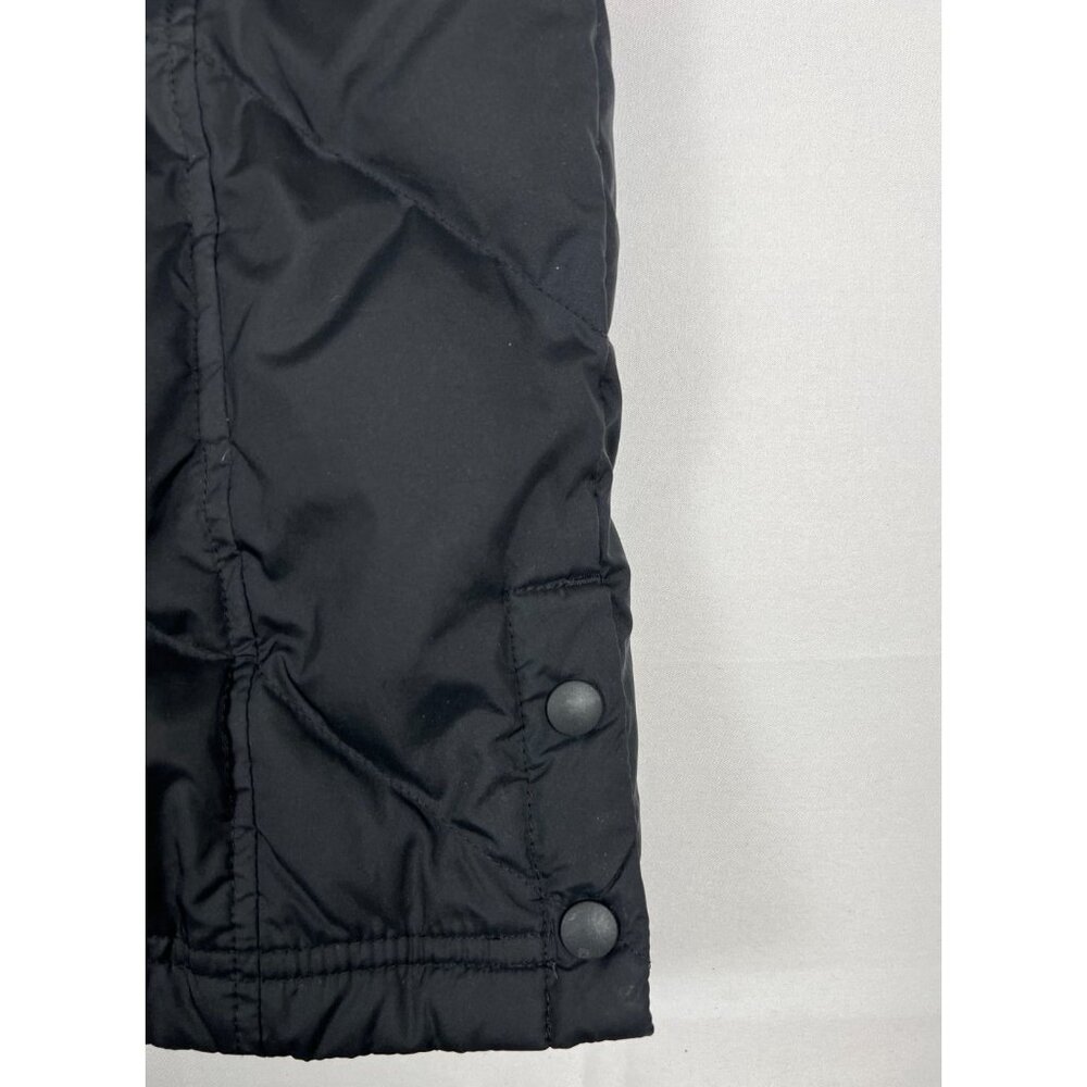 Patagonia Women’s Large Silent Down Parka Long Puffer Hooded Coat Black - Picture 9 of 14